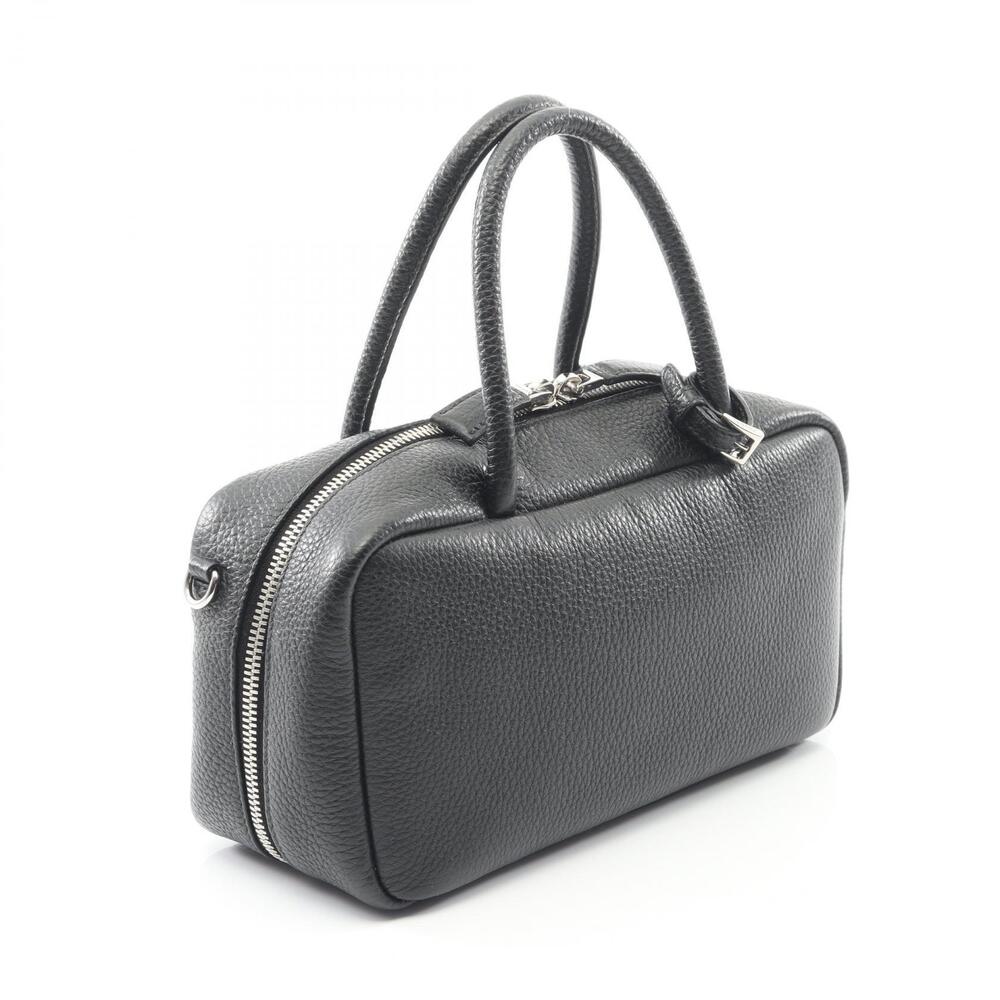 Prada black leather Vitello Dino handbag